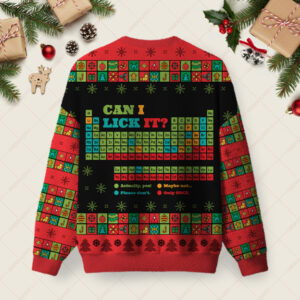 Alternative view of Periodic Christmas Lick Ugly Christmas Fuzzy Fleece Sweatshirt