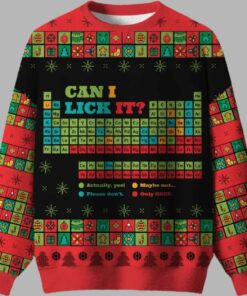 Periodic Christmas Lick Ugly Christmas Sweater