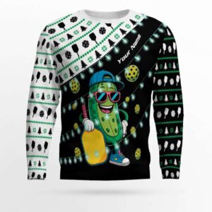 Alternative view of Personalized 2025 Pickleball Pal Christmas Sweater