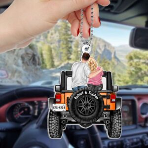 Personalized Car Ornament Gifts For Couple Together Is Our Favorite Place