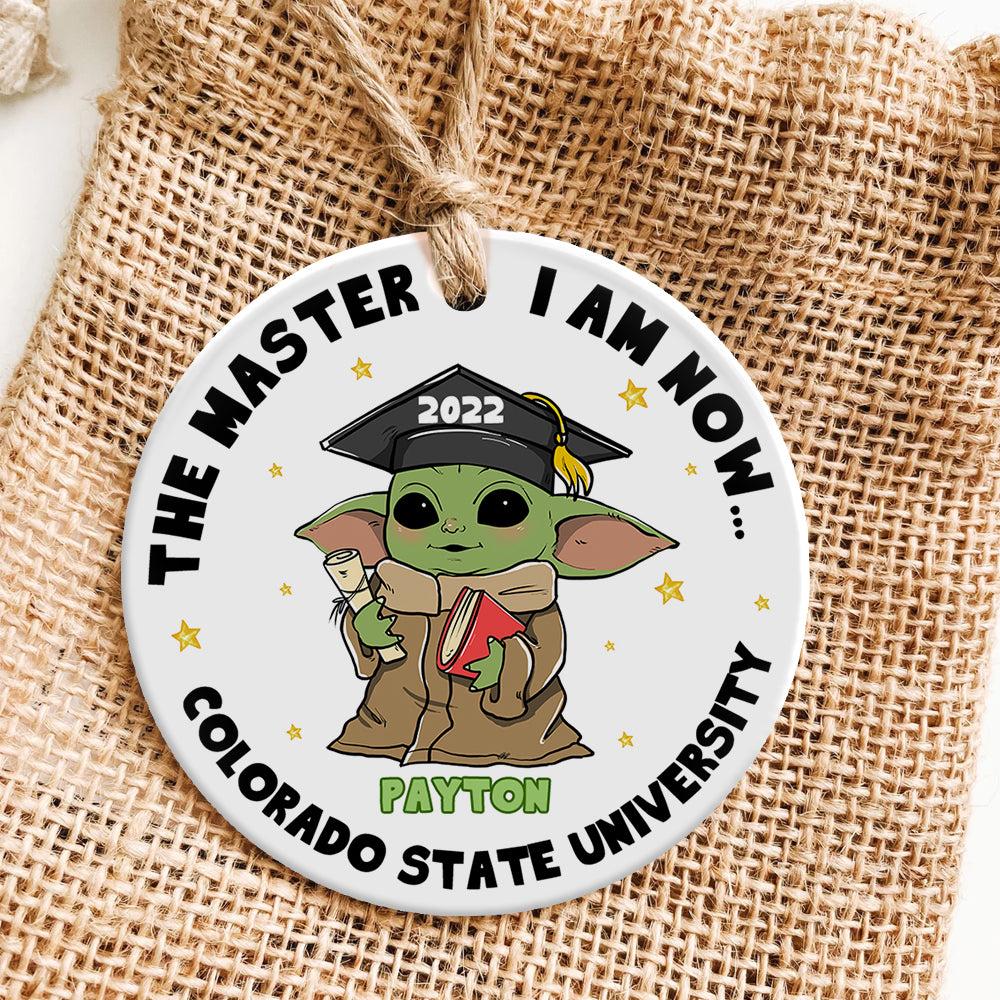 Personalized Ceramic Ornament Gifts For Graduation The Master I Am Now