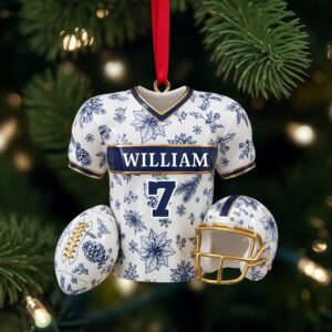 Personalized Christmas Festive Jersey Ornament 06PGLU300925