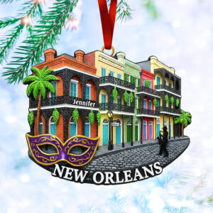 Alternative view of Personalized Christmas Gift - Iconic Destinations Ornament 01OHQN011025