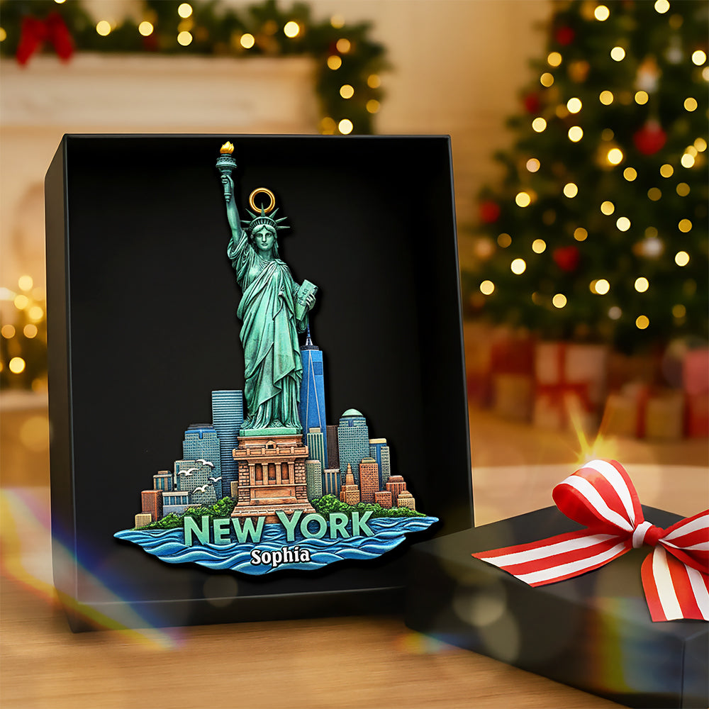 Personalized Christmas Gift - Iconic Destinations Ornament 01OHQN011025