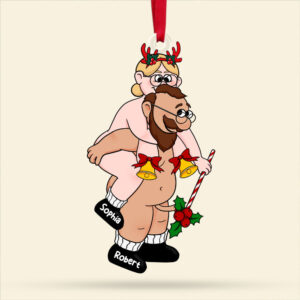 Alternative view of Personalized Christmas Gift For Couple Ornament 04ACTI041124PA