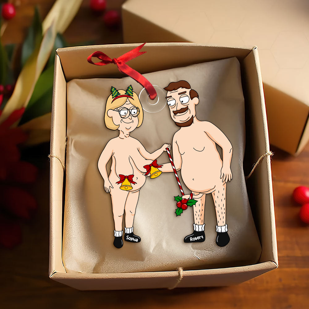 Personalized Christmas Gift For Couple Ornament Naughty Couple 063ACTI041124PA - Image 5