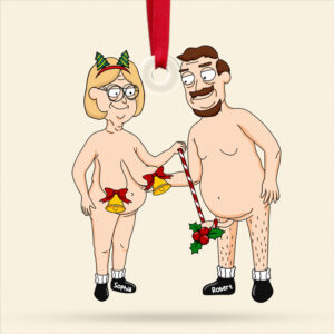 Alternative view of Personalized Christmas Gift For Couple Ornament Naughty Couple 063ACTI041124PA