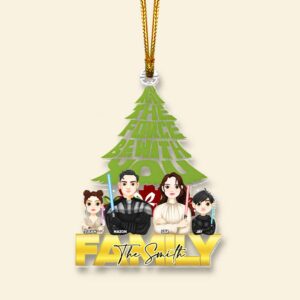 Alternative view of Personalized Christmas Gift For Family Ornament 01TOMH021124HG