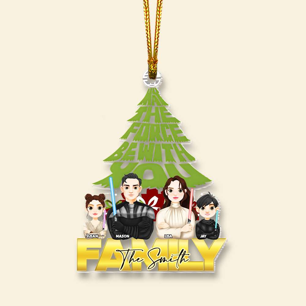 Alternative view of Personalized Christmas Gift For Family Ornament 01TOMH021124HG