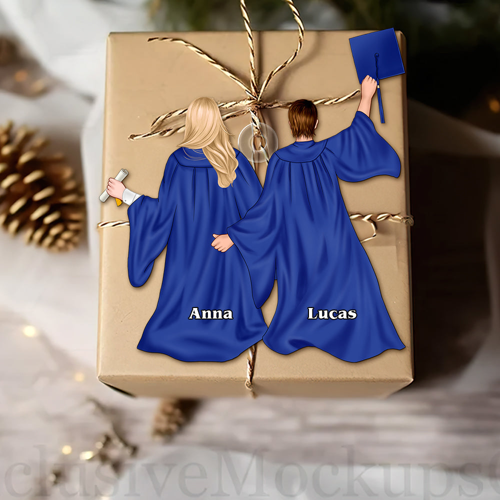 Personalized Christmas Gift For Graduate Celebration Ornament 01ACTN111124TM - Image 3