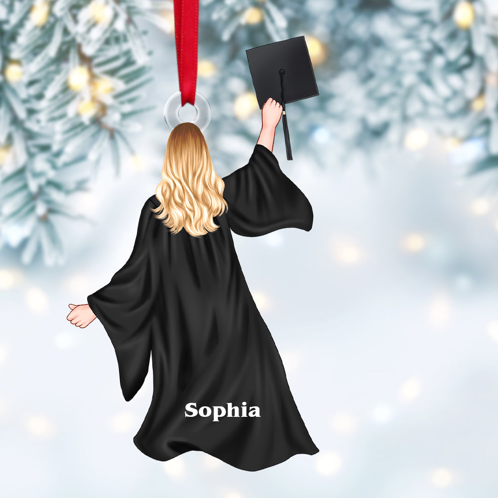 Personalized Christmas Gift For Graduate Celebration Ornament 01ACTN111124TM - Image 5