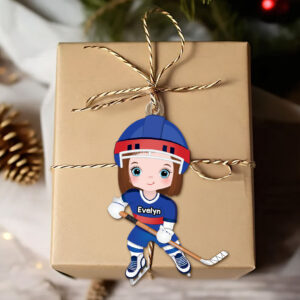 Personalized Christmas Gift For Hockey Lover Ornament Ice Hockey Player 012ACTI111124HA