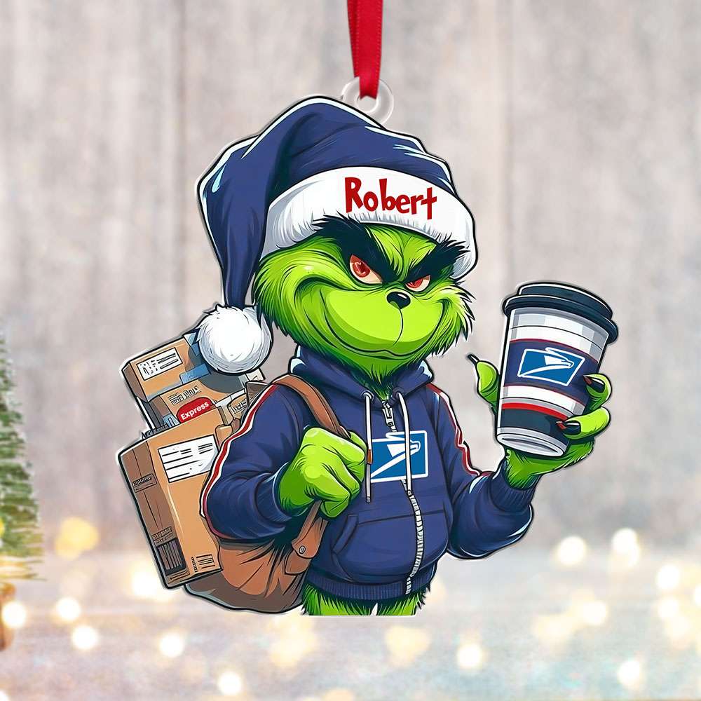 Alternative view of Personalized Christmas Gift For Postal Worker Ornament, How The Postal Worker Saved Christmas 06QHTI051124