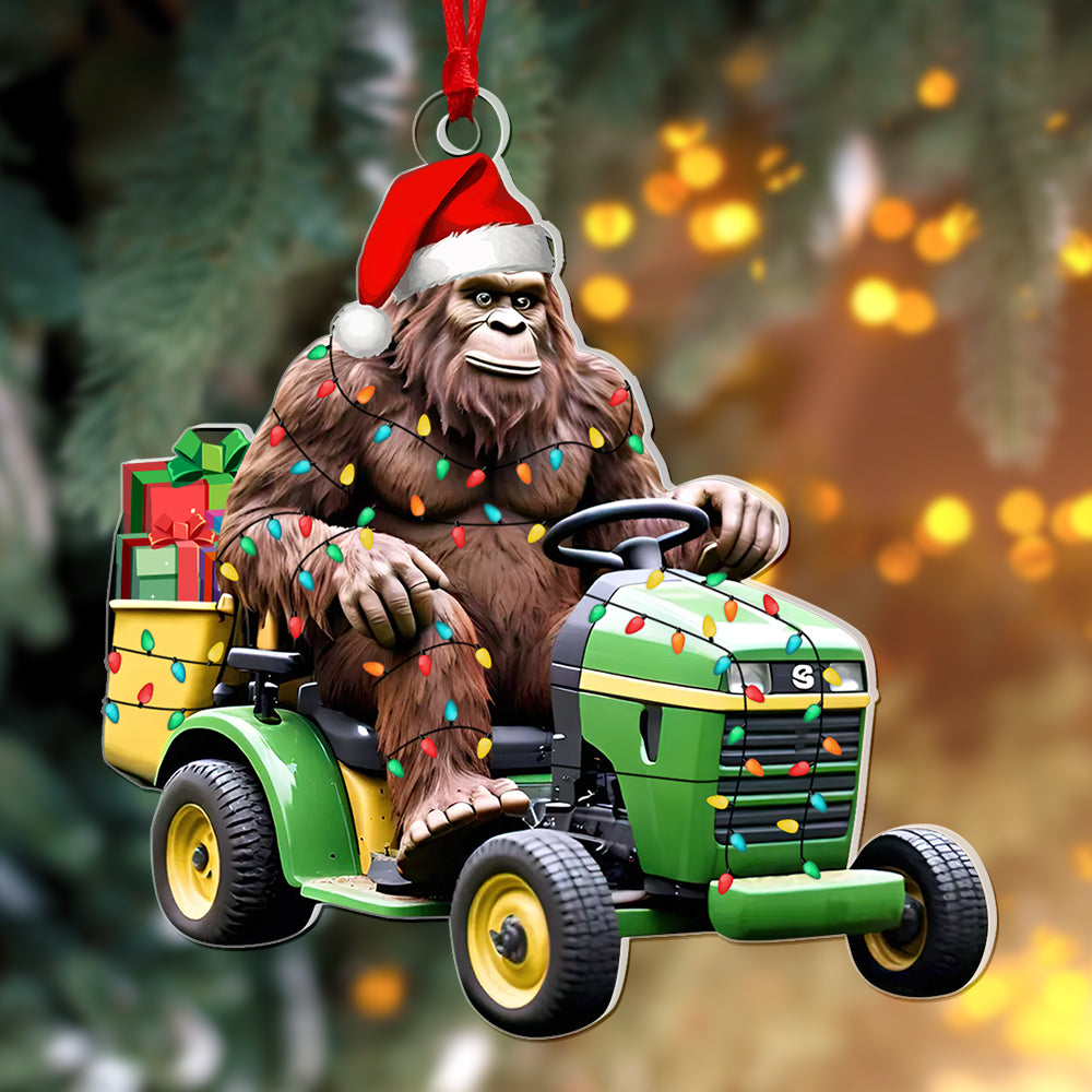 Alternative view of Personalized Christmas Gifts, Big Foot And Lawn Tractor Ornament 04OHQN260924