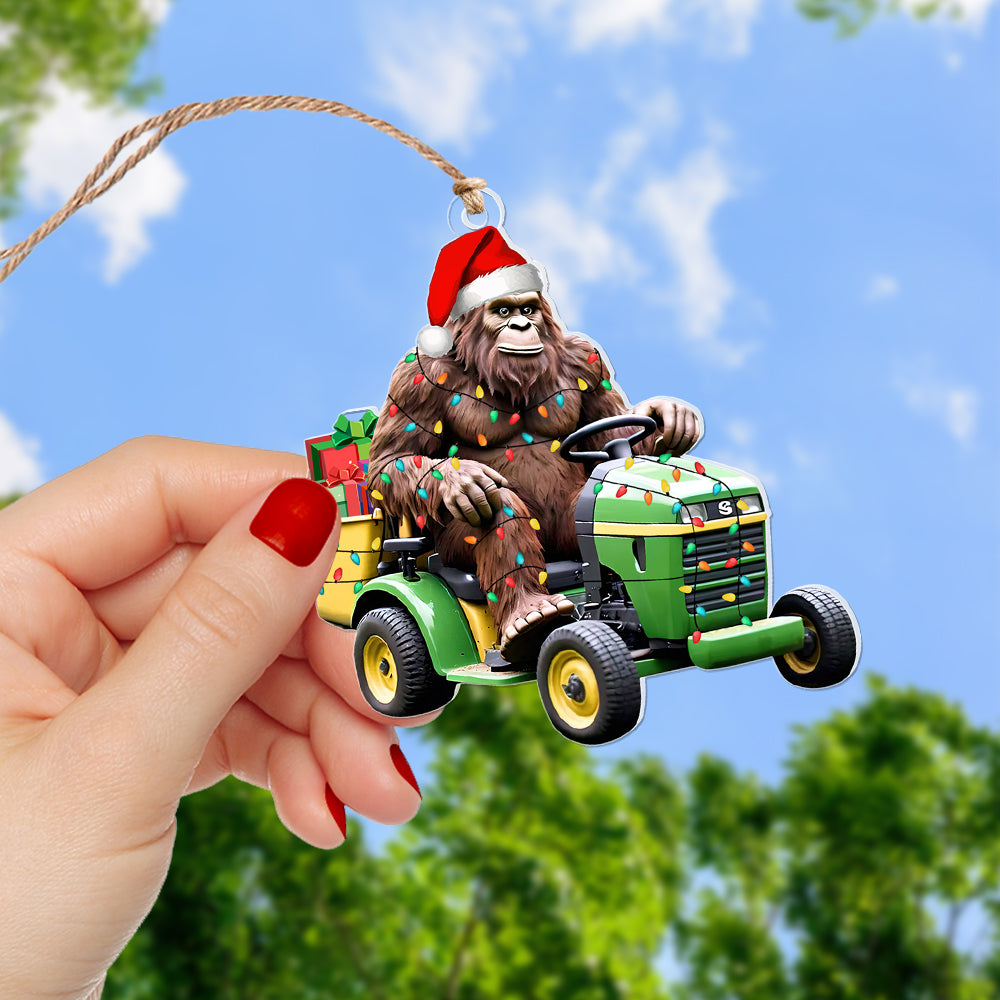 Personalized Christmas Gifts, Big Foot And Lawn Tractor Ornament 04OHQN260924 - Image 3