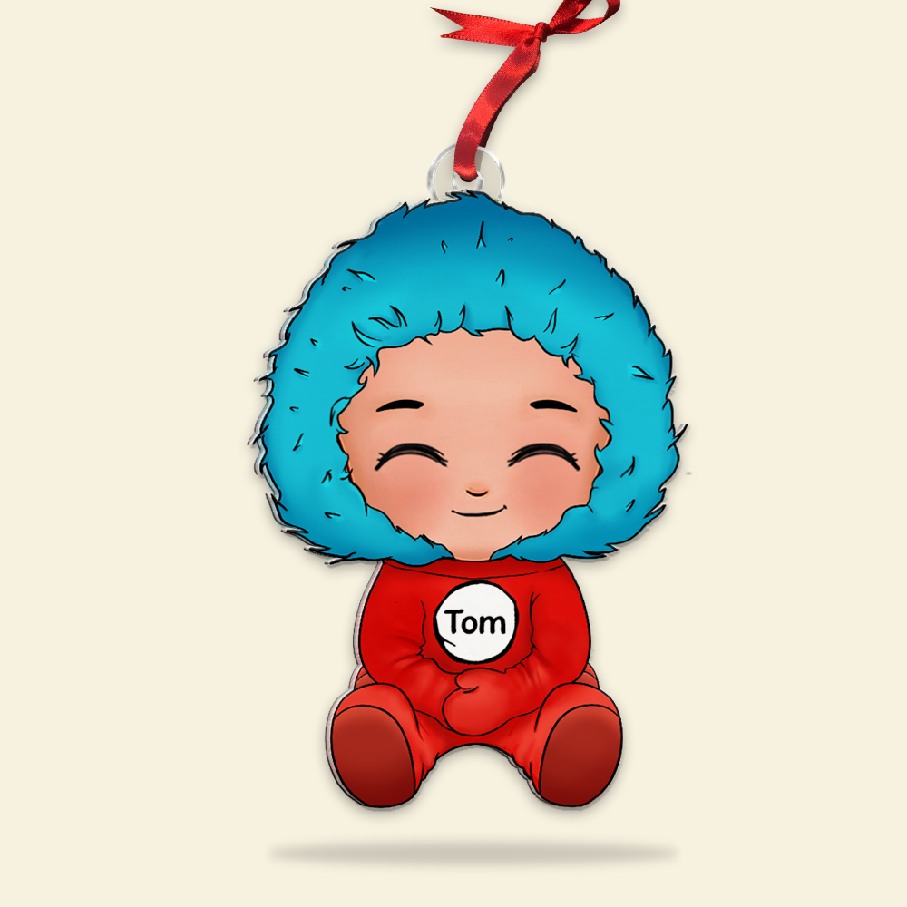 Personalized Christmas Gifts Cute Chibi Girl Acrylic Ornament 04QHHU301124 - Image 5
