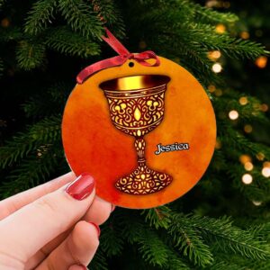 Alternative view of Personalized Christmas Gifts For Book Lover Christmas Ornament 05HUTI051124