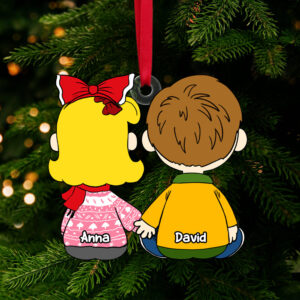 Personalized Christmas Gifts For Couple Acrylic Ornament 03OHTN021224HG
