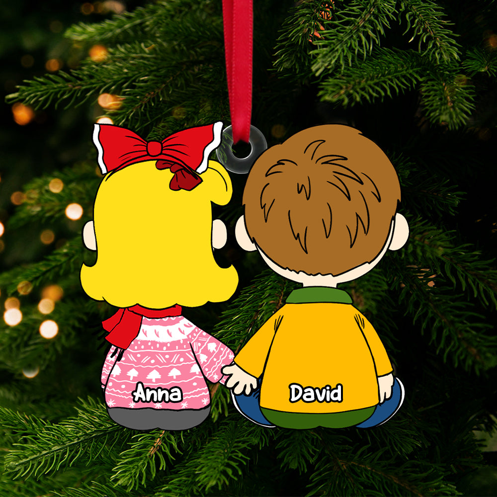 Personalized Christmas Gifts For Couple Acrylic Ornament 03OHTN021224HG