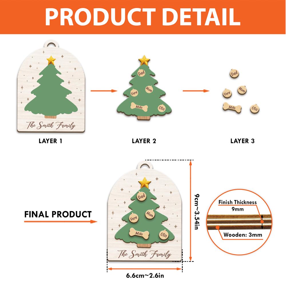 Personalized Christmas Gifts For Couple Ornament 02OHMH300924 - Image 6