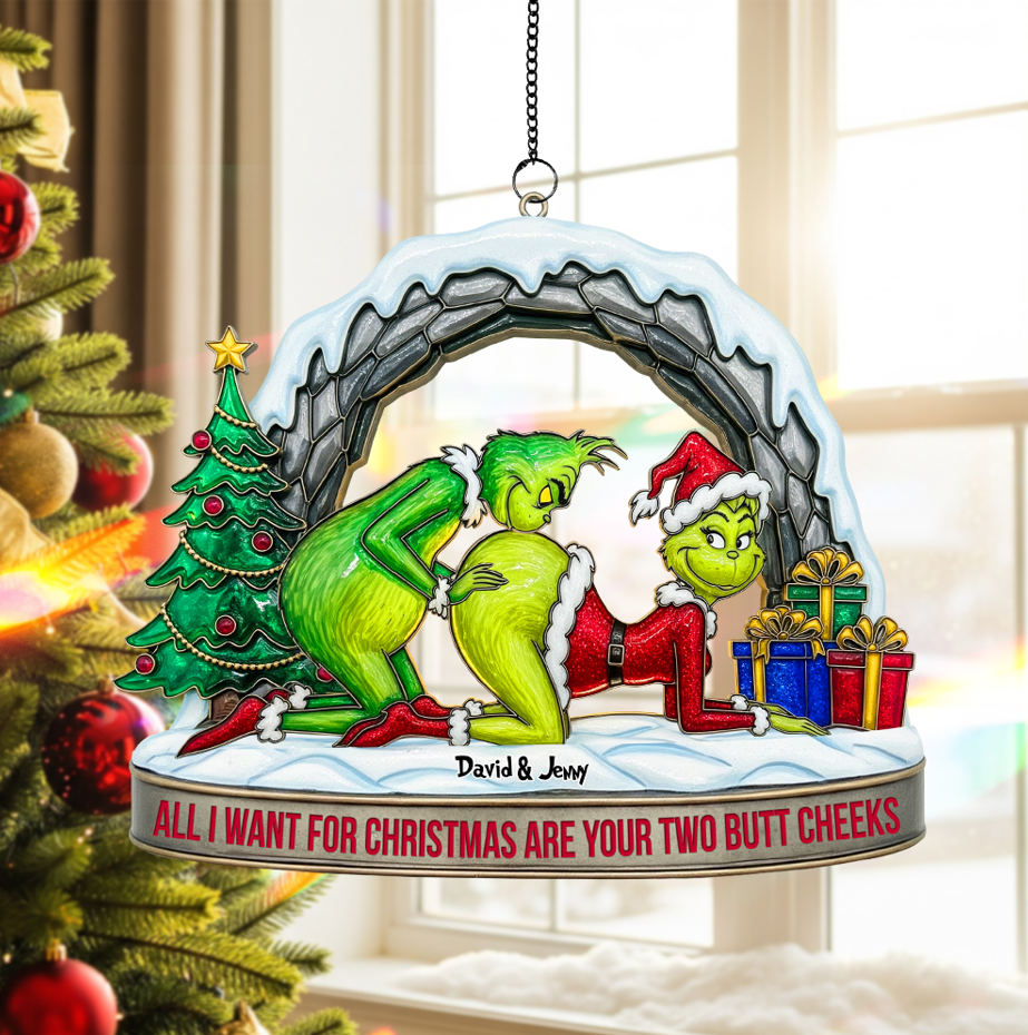 Personalized Christmas Gifts for Couple Suncatcher Ornament 04ohtn170925 - Image 3