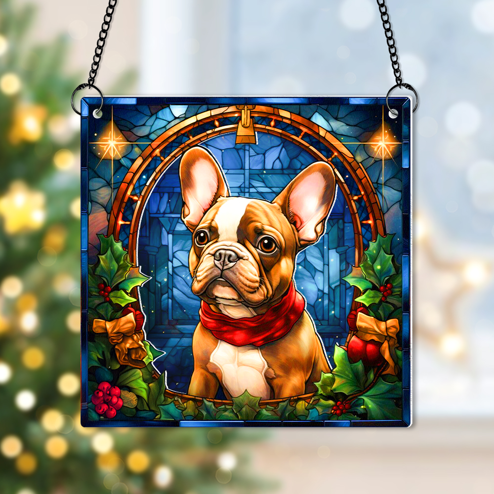 Personalized Christmas Gifts For Dog Lovers Suncatcher Ornament French Bulldog 03hupu100924 - Image 4
