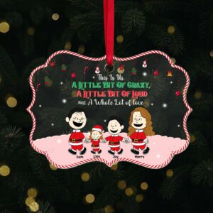 Personalized Christmas Gifts For Family Acrylic Ornament 02KAMH240724DA