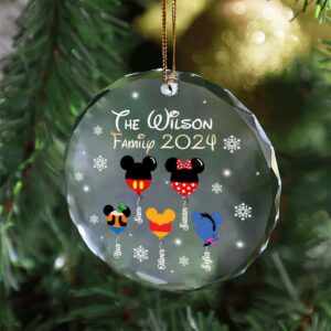 Alternative view of Personalized Christmas Gifts For Family Crystal Ornament 04KAMH160924