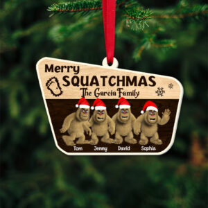 Personalized Christmas Gifts For Family Merry Squatchmas 03qhtn131123