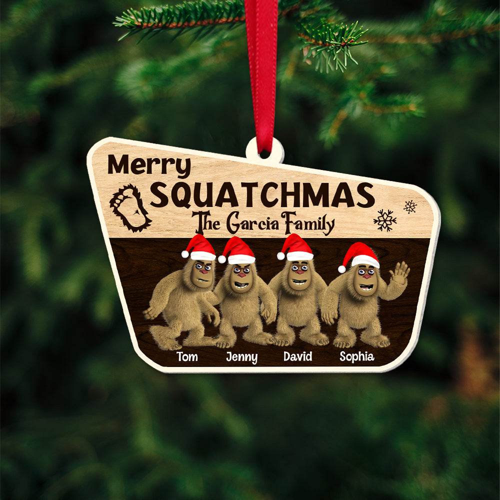 Personalized Christmas Gifts For Family Merry Squatchmas 03qhtn131123