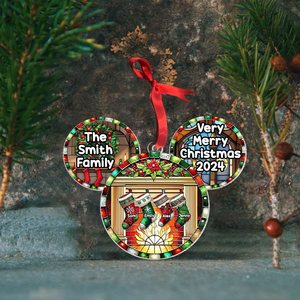 Alternative view of Personalized Christmas Gifts For Family Ornament Acrylic 03XQMH280924