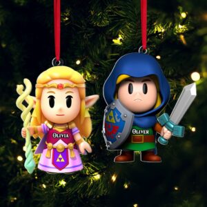 Personalized Christmas Gifts For Gamer Couple Ornament 04kati280924