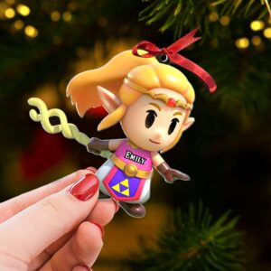 Alternative view of Personalized Christmas Gifts For Gamer Couple Ornament 04kati280924