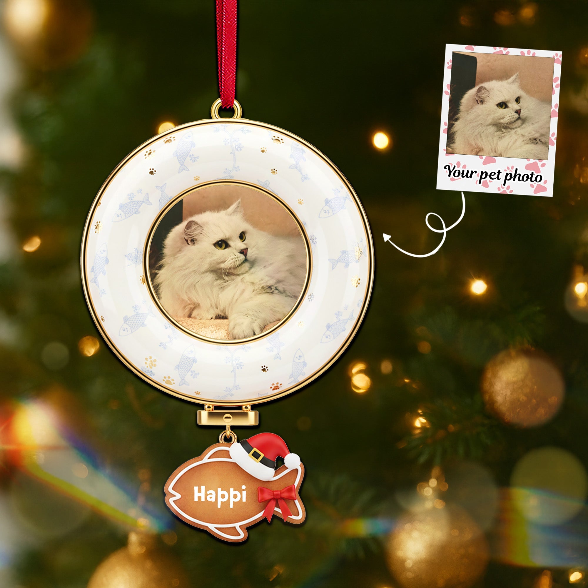 Alternative view of Personalized Christmas Gifts For Pet Lovers Acrylic Ornament 02kimg251025