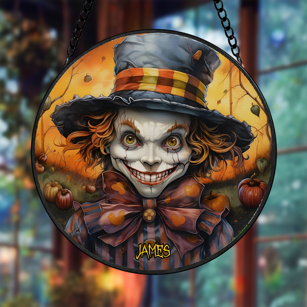 Personalized Clown Stained Glass Suncatcher 04TOPU270824 - Image 6