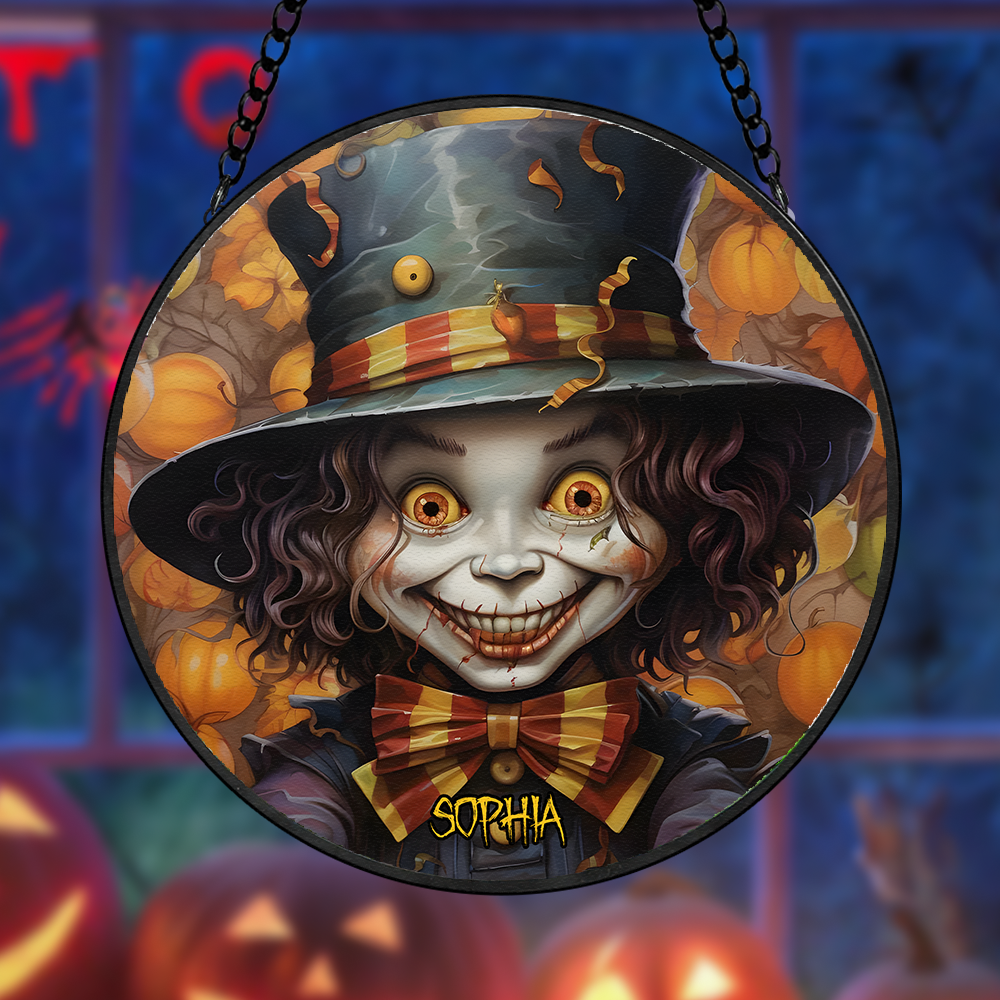 Personalized Clown Stained Glass Suncatcher 04TOPU270824 - Image 3