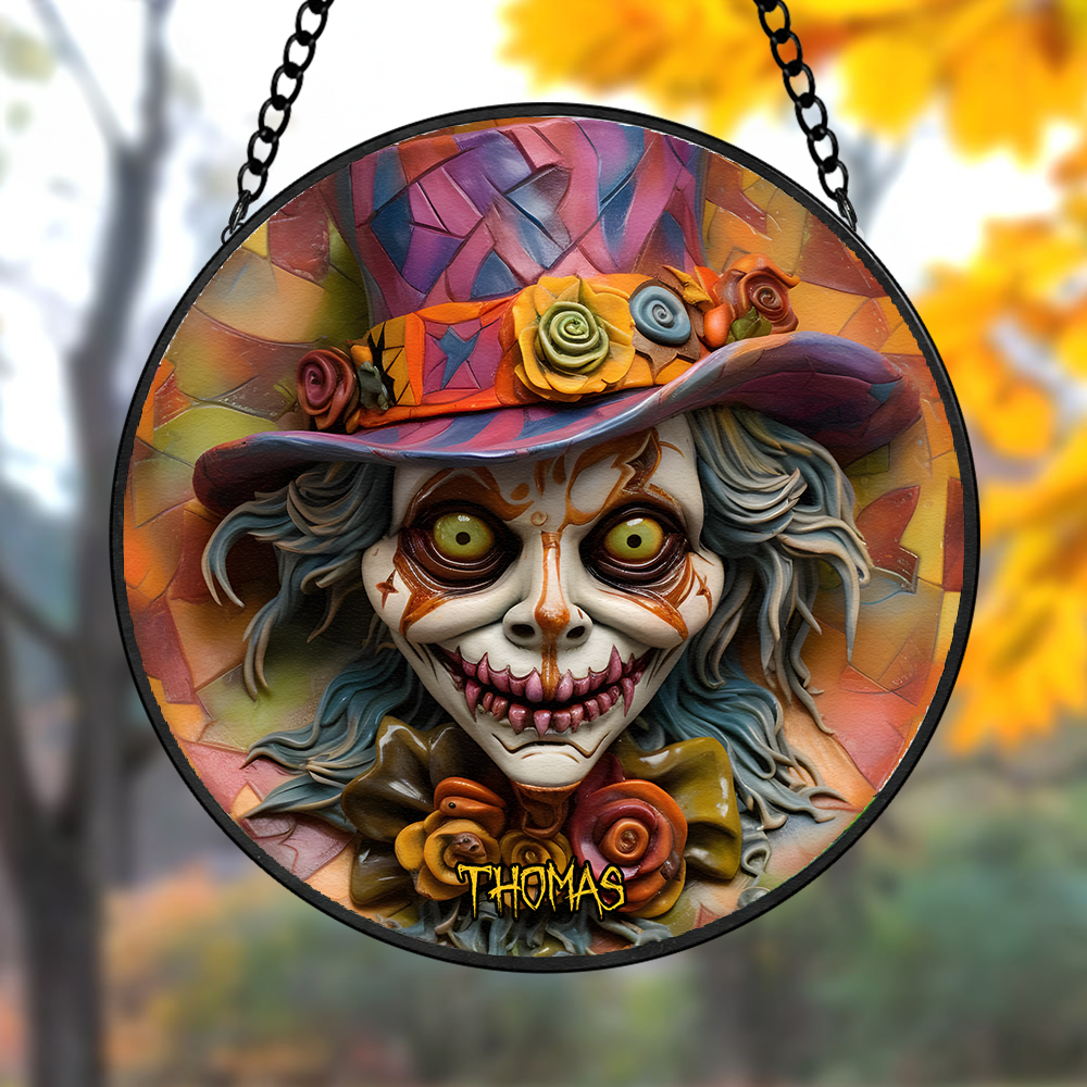 Personalized Clown Stained Glass Suncatcher 04TOPU270824 - Image 4