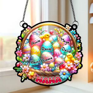 Personalized Easter Gifts For Grandma Suncatcher Ornament 01nalu060225 Easter Eggs