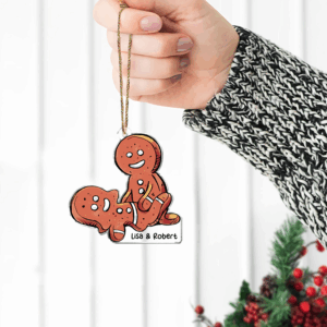 Alternative view of Personalized Funny Gifts For Couple Christmas Naughty Ornament 01huhu251124
