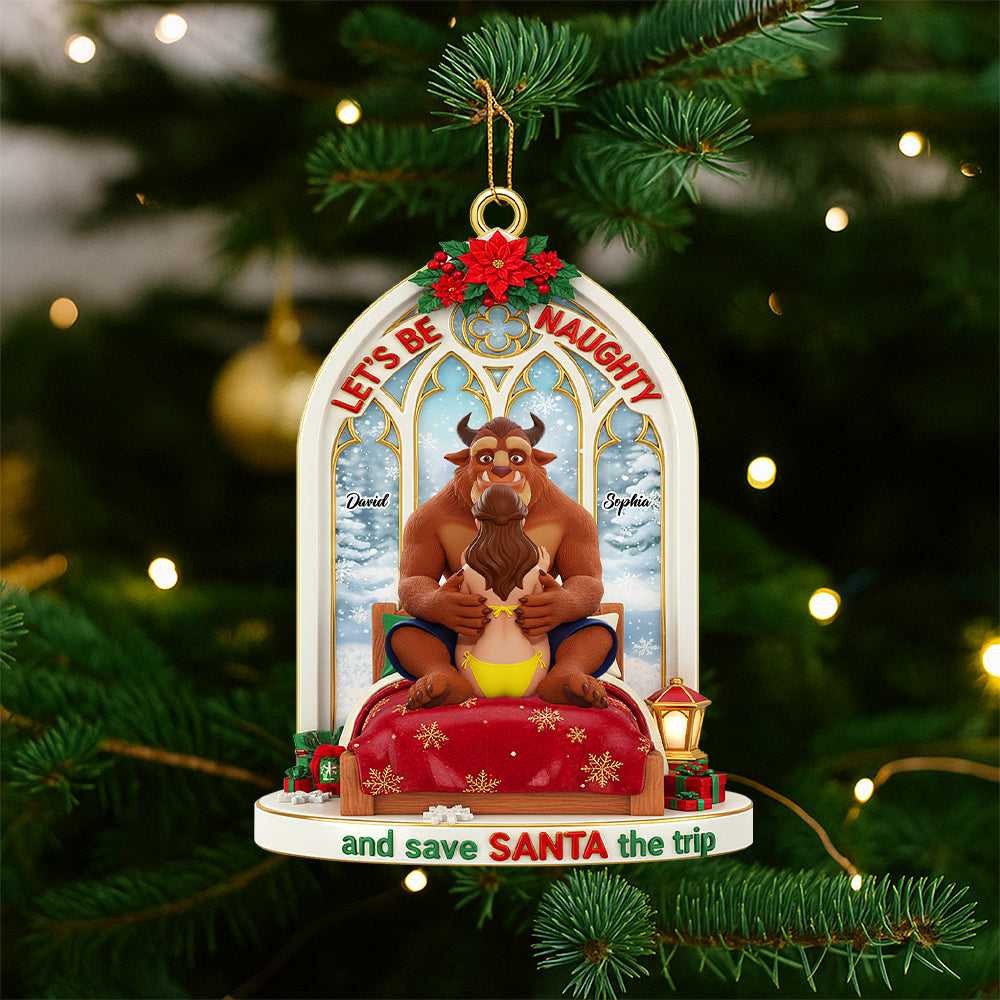 Personalized Funny Gifts For Couple Christmas Ornament 03natn110925