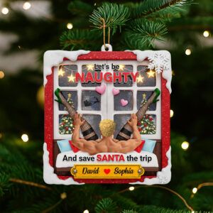 Personalized Funny Gifts For Couple Christmas Ornament 04hutn160925