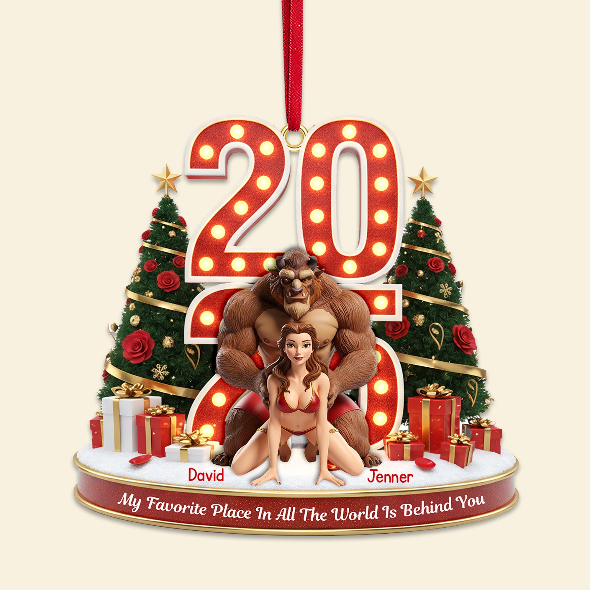 Personalized Funny Gifts For Couple Christmas Ornament 04ohmg161025 - Image 3