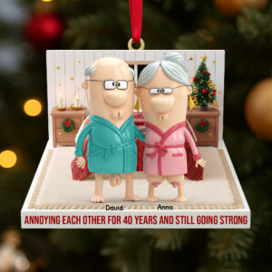 Personalized Funny Gifts For Old Couple Christmas Ornament 03natn021125