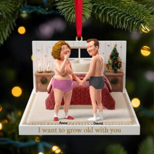 Personalized Funny Gifts For Old Couple Christmas Ornament 05natn231025