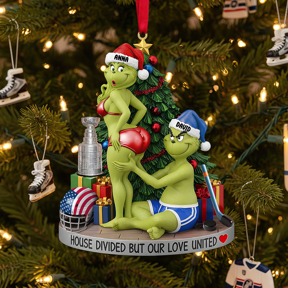 Alternative view of Personalized Funny Gifts For Sport Lover Couple Christmas Ornament 02hutn250925
