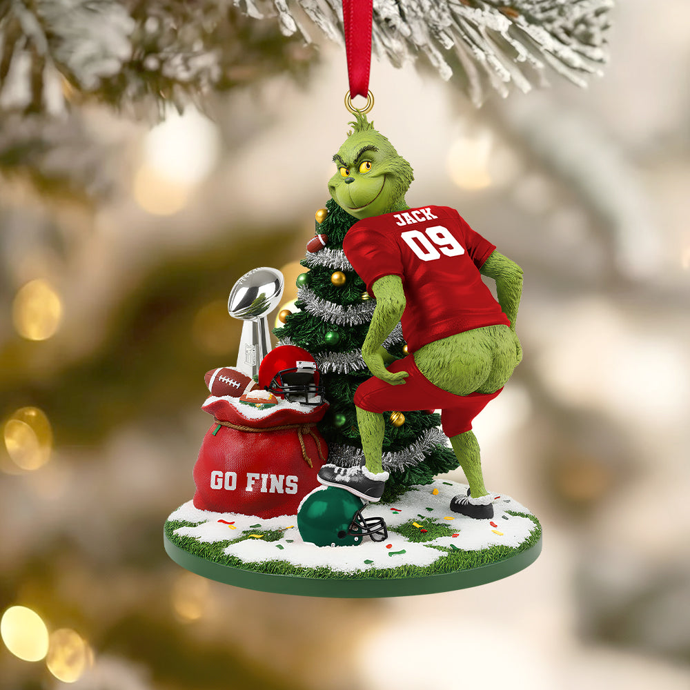 Alternative view of Personalized Funny Rival Gifts For Sport Lovers Christmas Ornament 03natn201025