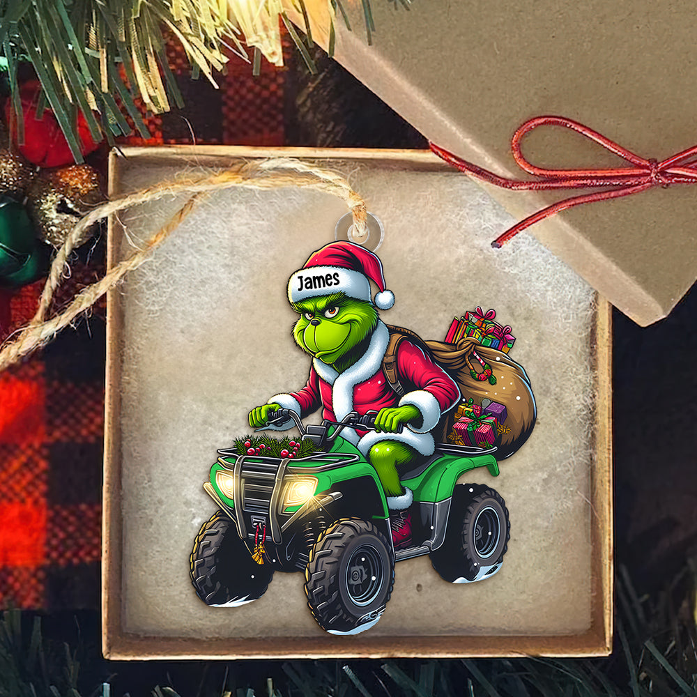 Personalized Gift For ATV Lover Christmas Ornament, Playful ATV Rider 02qhtn061124 - Image 5