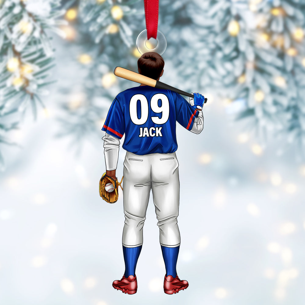 Personalized Gift For Baseball Batter Christmas Ornament 03ACTN141124TM - Image 3