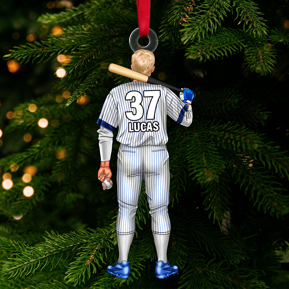 Personalized Gift For Baseball Batter Christmas Ornament 03ACTN141124TM - Image 4