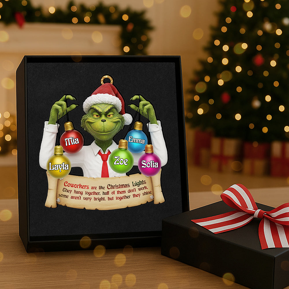 Personalized Gift For Christmas, Coworker Acrylic Ornament 04nata271025 - Image 3